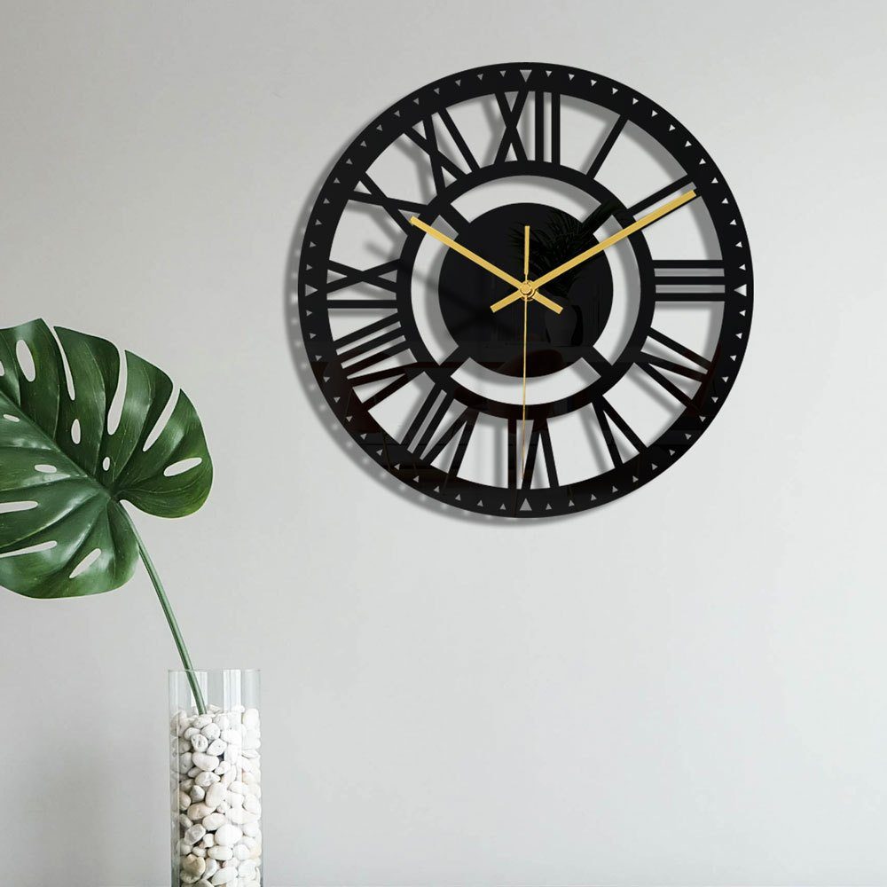 Dekorative Wanduhr Wohnzimmer-Wanduhr, Familien Montagesatz) Heimdekor (Minimalistisches Wanduhr Uhr, mit geräuschlos exquisite