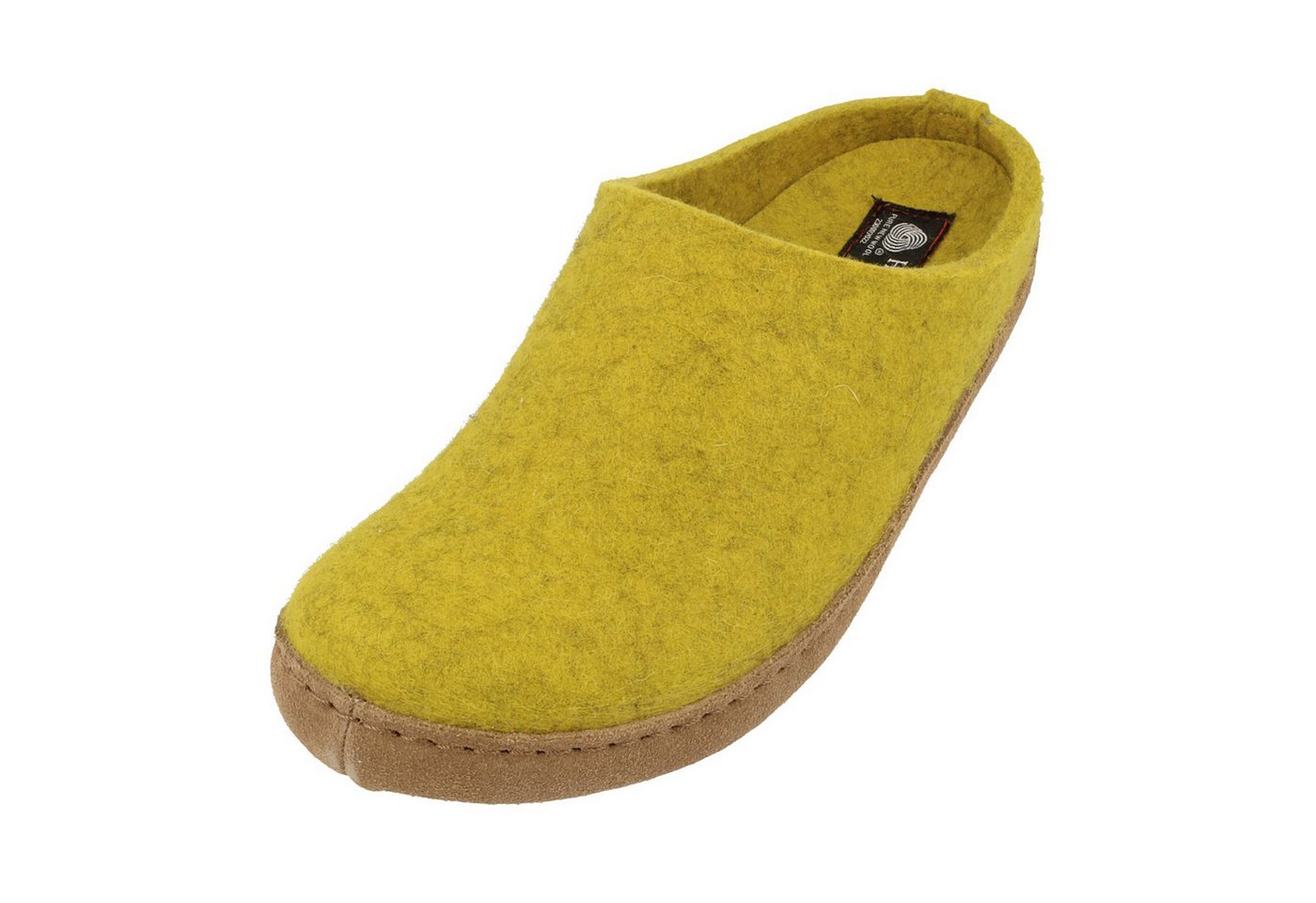 Haflinger Emils Toffel Filzpantoffel Hausschuh mit Ledersohle Unisex Hausschuh