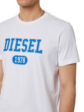 Diesel Rundhalsshirt Slim Fit Organic Logo Shirt - T-DIEGOR-K46 100