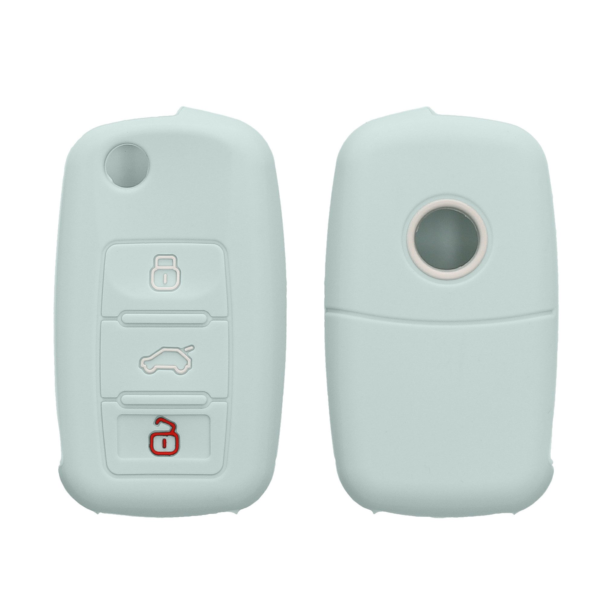 Schlüsseltasche Autoschlüssel Silikon Hülle für VW Skoda Seat