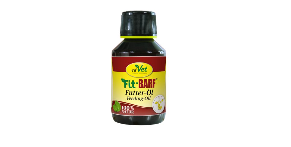 cdVet Fit-BARF Futteröl, Ergänzungsfutter für: Katzen, Hunde, mit nativem kaltgepressten Leinöl mit hohen Anteil Omega-3-Fettsäuren