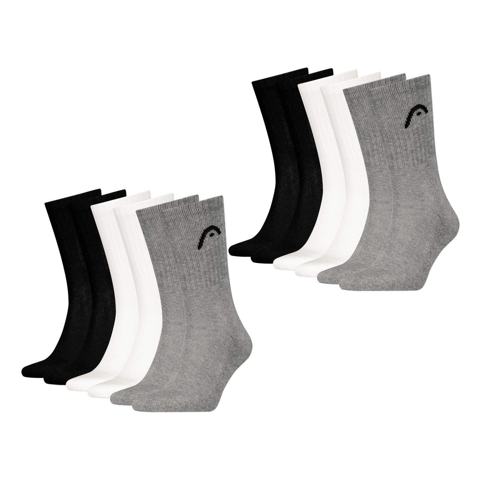 Head Sportsocken All Sports Training Socks (6-Paar) mit Logo und Markenschriftzug
