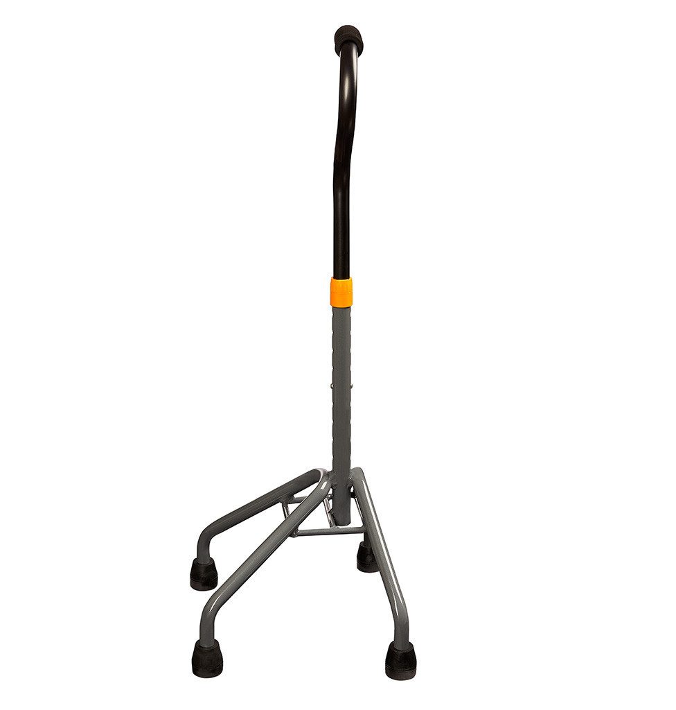 Dietz Group Gehstock TOMTAR VFG Vierfußgehhilfe Made in Germany, Leichtes Material, Robuste Stockpuffer, Höhenverstellbar in 9 Stufen, Weicher Handgriff