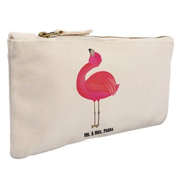 Mr. & Mrs. Panda Kosmetiktasche Größe S Klein Flamingo Stolz - Weiß - Geschenk, glücklich, Schwester, (1-tlg), Stilvoll unterwegs
