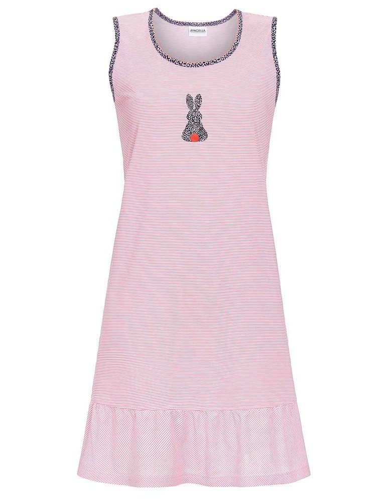 Ringella Nachthemd Ärmellos mit Motivdruck 'Häschen' 3211027, Pink