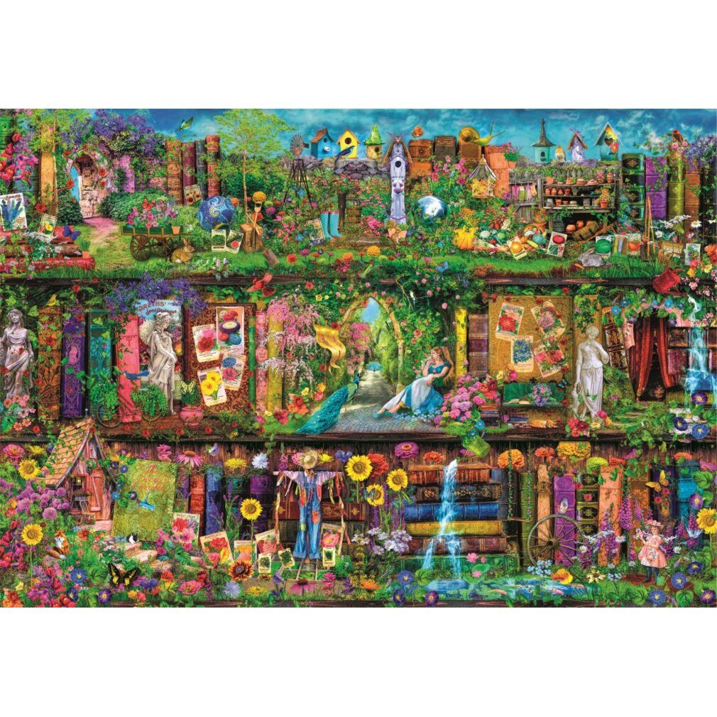 Clementoni® Puzzle 6000 Teile Puzzle - Gartenmuschel, Puzzleteile