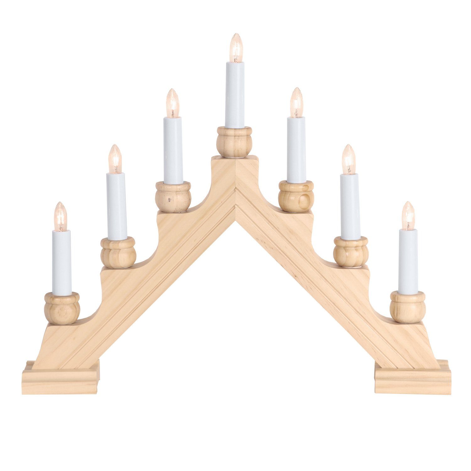 STAR TRADING Fensterleuchter Lichterbogen Schwibbogen Weihnachtsleuchter 7- günstig online kaufen