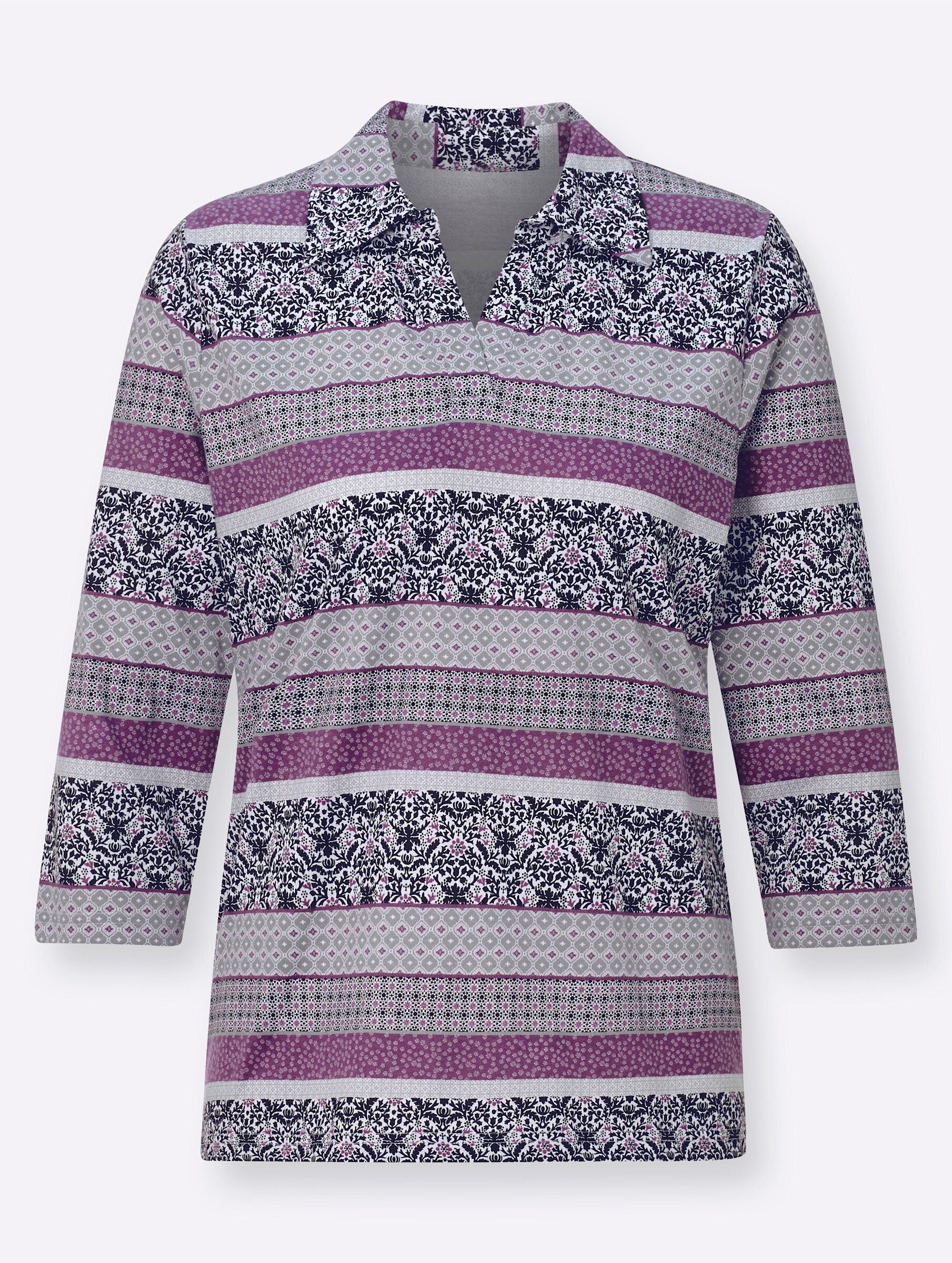 WEIDEN T-Shirt violett-bedruckt WITT