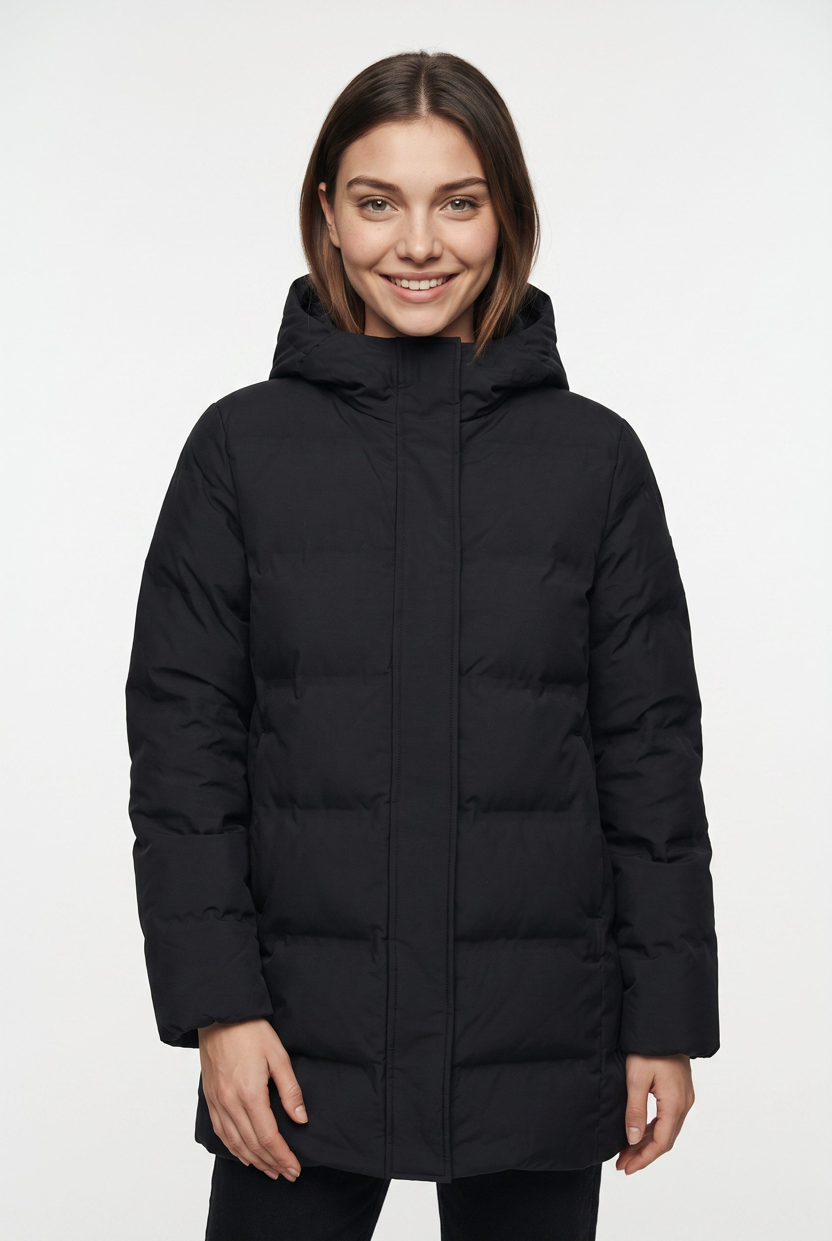 CMP Steppjacke WOMAN JACKET FIX HOOD mit fixierter Kapuze, aus Polyester, auch in großen Größen