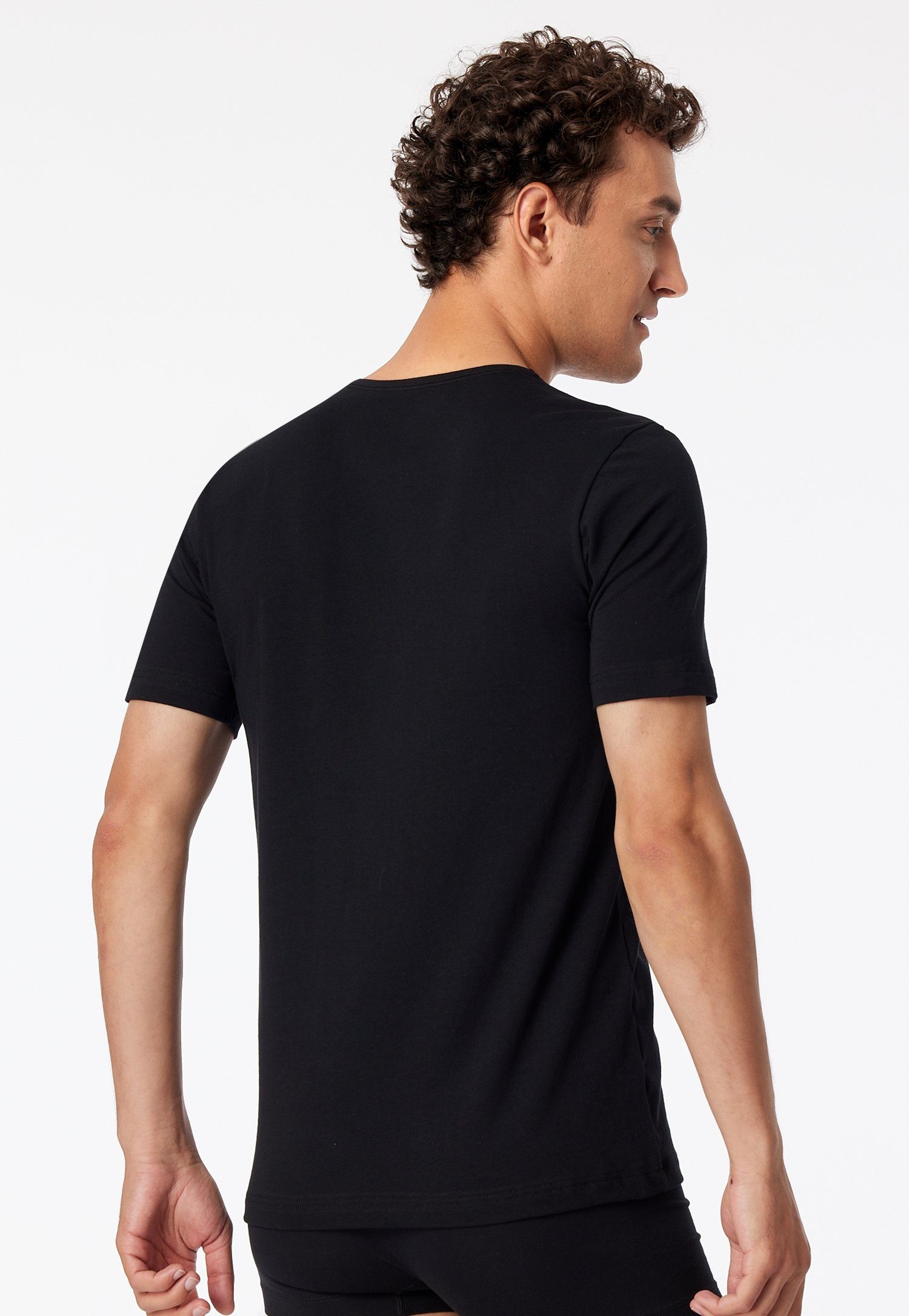 Schiesser T-Shirt 95/5 (2er-Pack) mit rundem Halsausschnitt