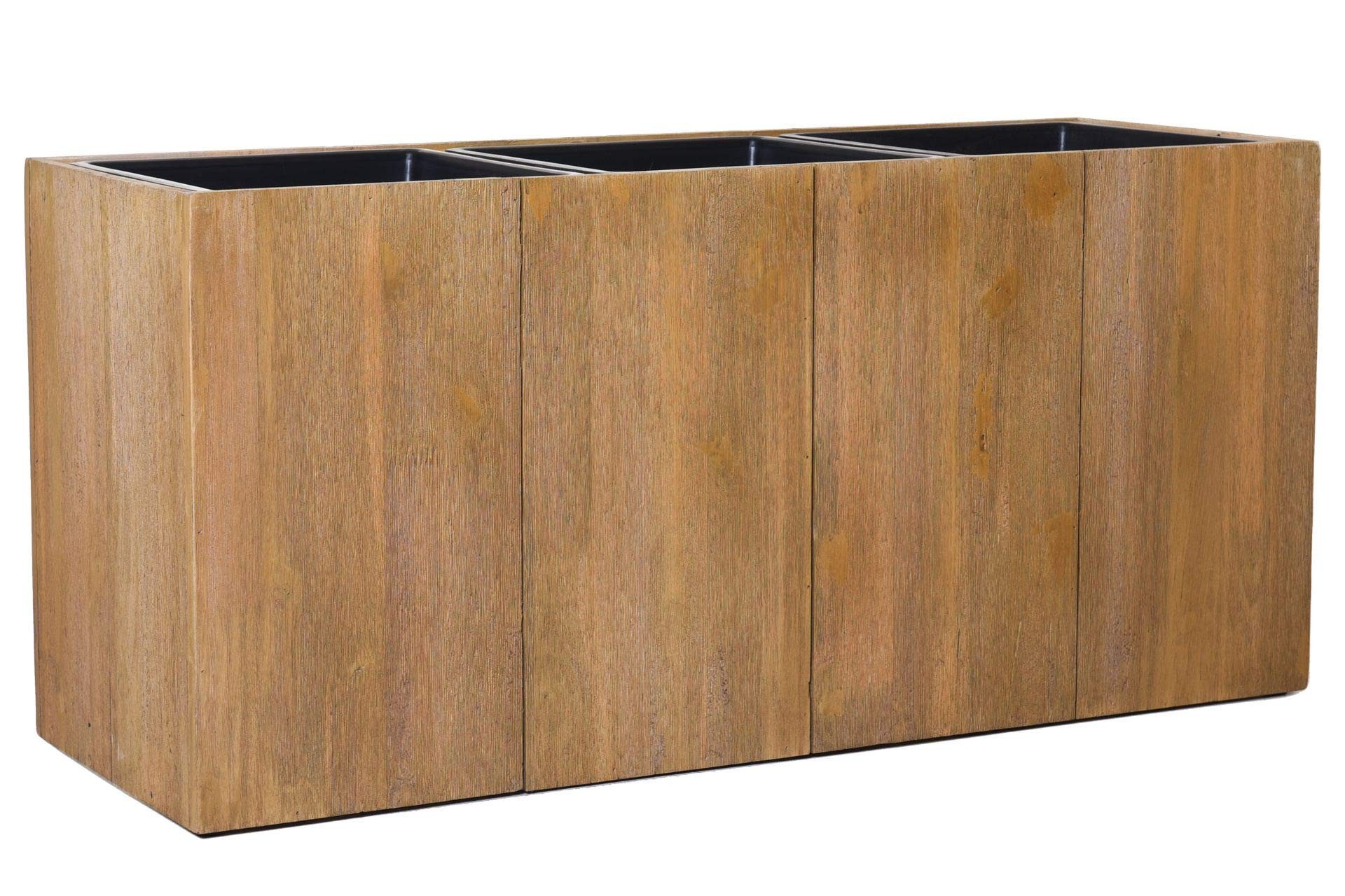 VIVANNO Плантатор Holz MAXI Kasten - Braun Maserung (1 St), 95x33x45 cm