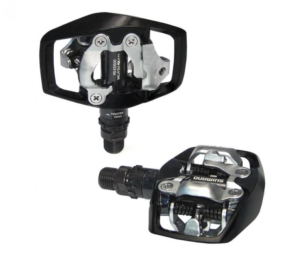 Shimano Klickpedale SHIMANO Pedal PD-ED500 Pedal - Kombipedal für Klick- und Plattformschu