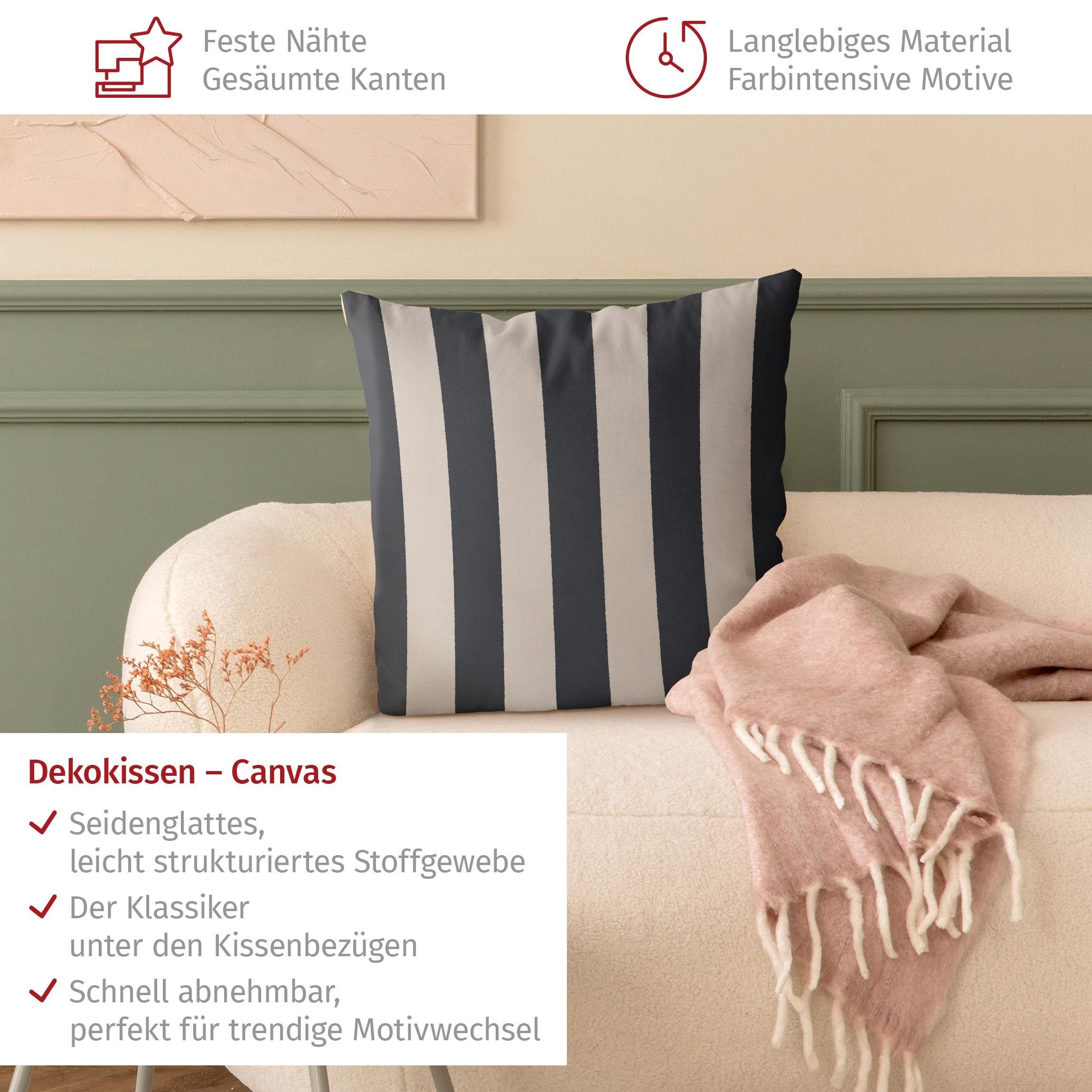 Bilderdepot24 Dekokissen drinnen Kissenhülle/ Sofakissen/ Zierkissen grau Muster Abstrakt, Bezug mit / ohne Füllung Zierkissen Outdoor Sofa Bett