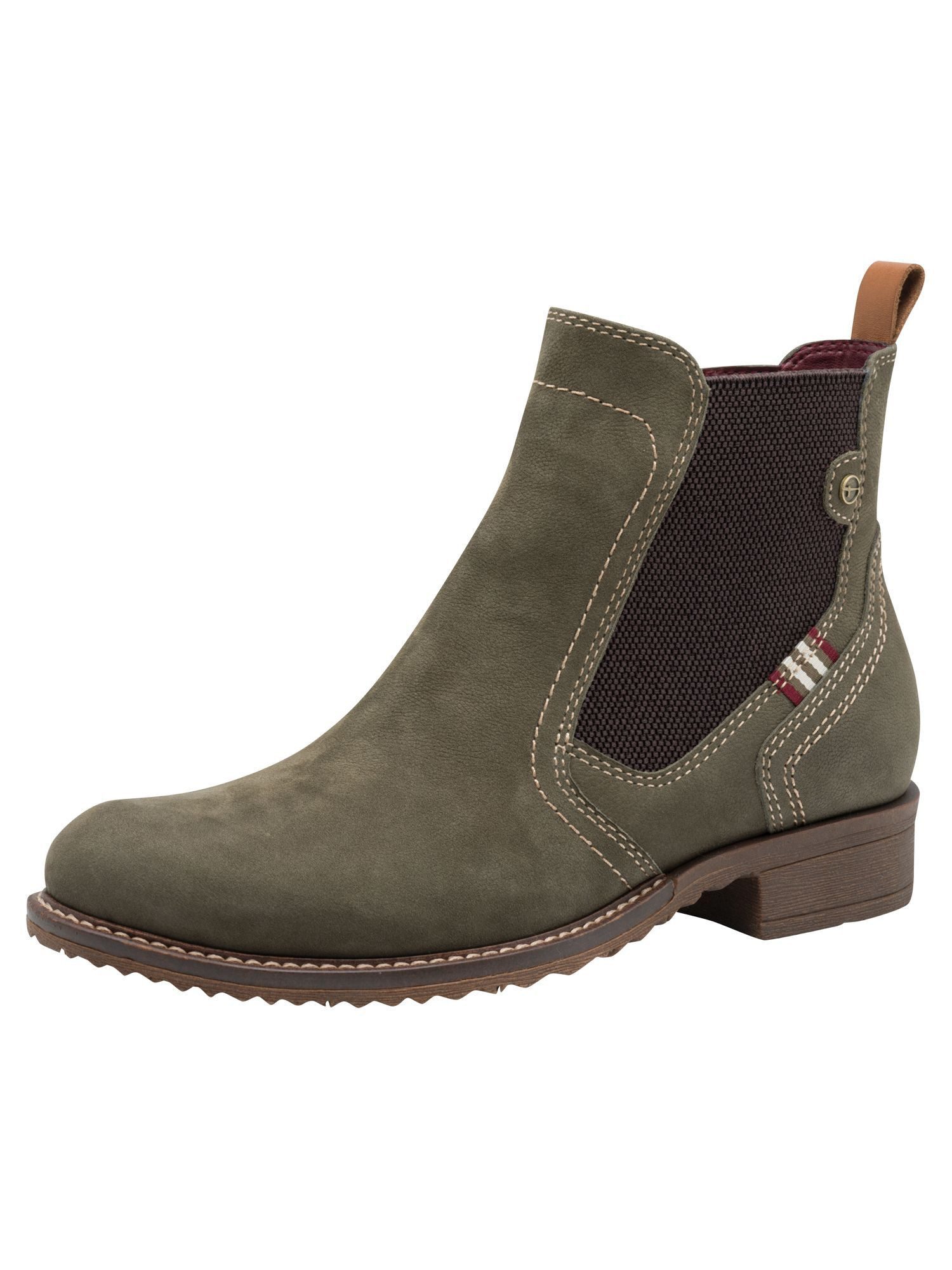 Tamaris TOUCH-IT aus Leder kein Absatz 1-25821-45 Chelseaboots TOUCH-IT