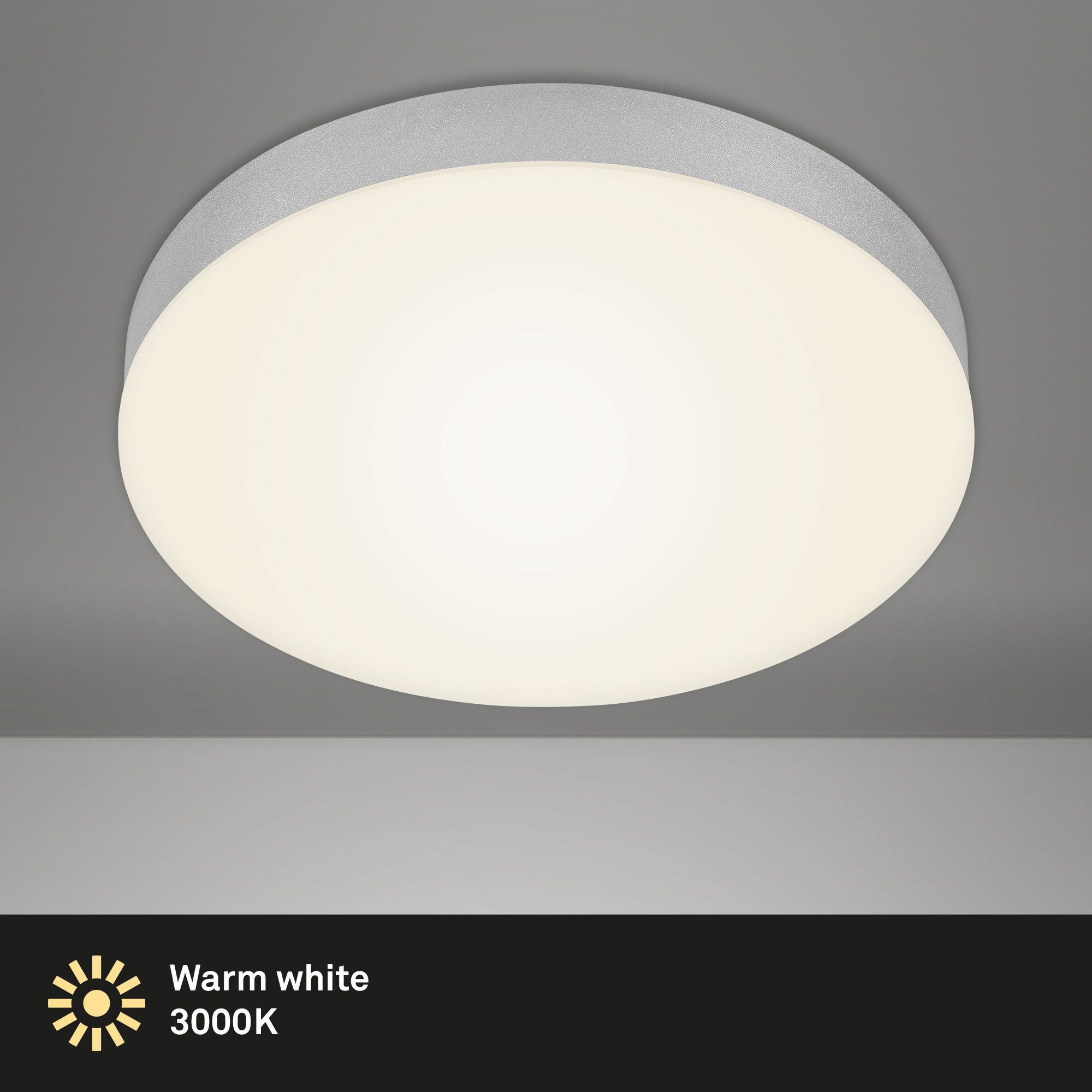 Briloner Leuchten Deckenleuchte FLAME Deckenlampe Aufbauleuchte, Standard (ON/OFF), LED fest integriert