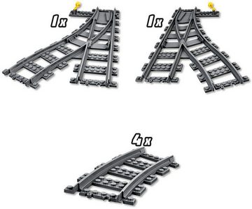 LEGO® Konstruktionsspielsteine Switch Tracks (60238), LEGO® City, (6 St), Made in Europe