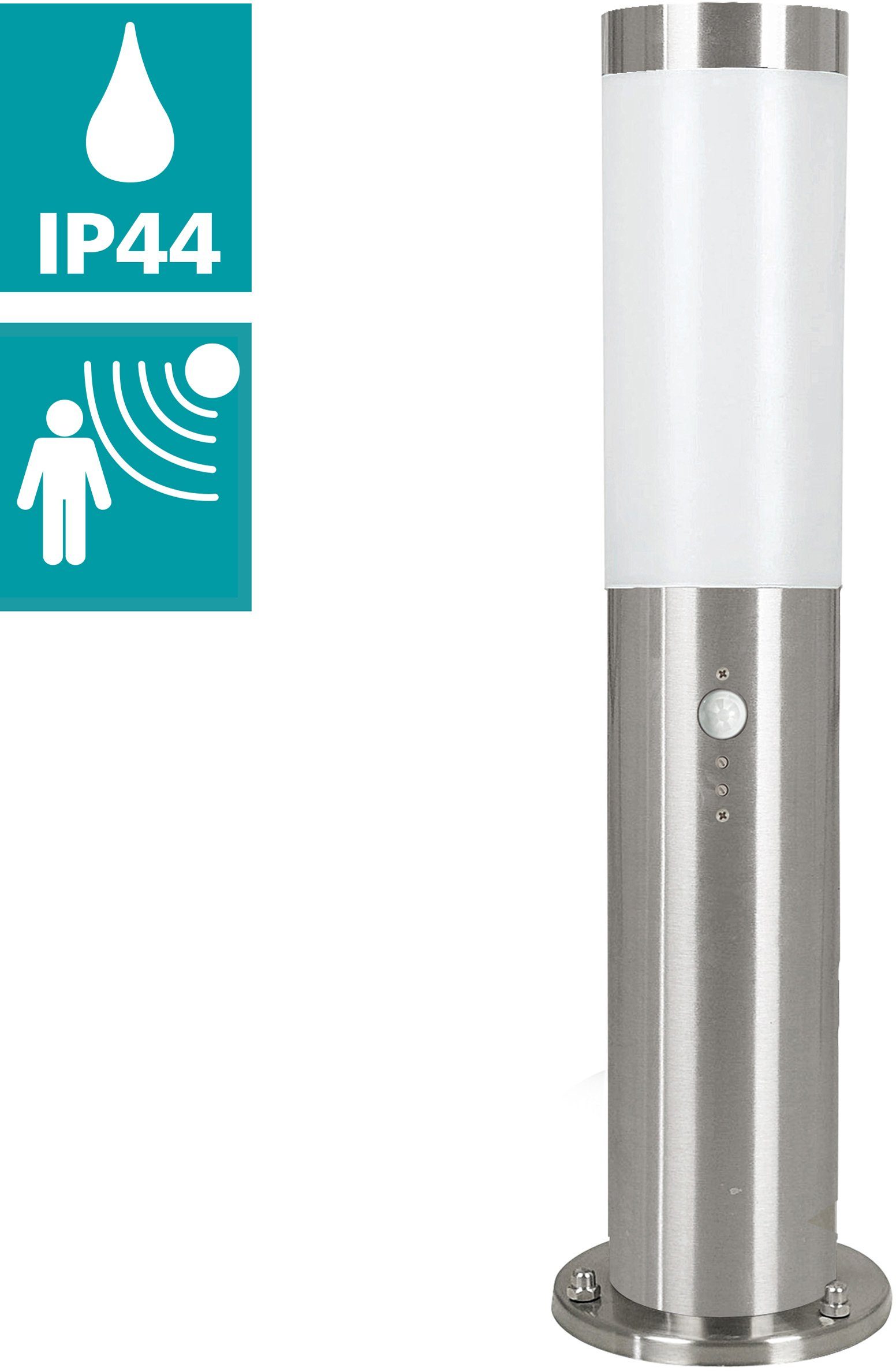 EGLO Sockelleuchte HELSINKI LED Wegelampe, Außenleuchte, Bewegungsmelder, I günstig online kaufen