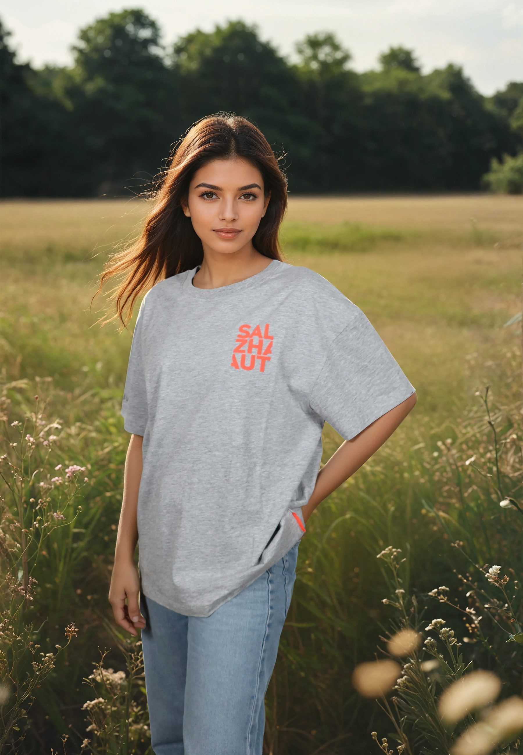 salzhaut T-Shirt WEVEN Damen Relaxed-Fit salzhaut T-Shirt – bequeme Qualität und nordisch klares Design