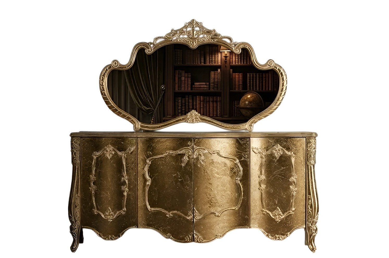 Xlmoebel Sideboard Elegantes Sideboard in ansprechender Holzoptik (1 St), Made in Europa