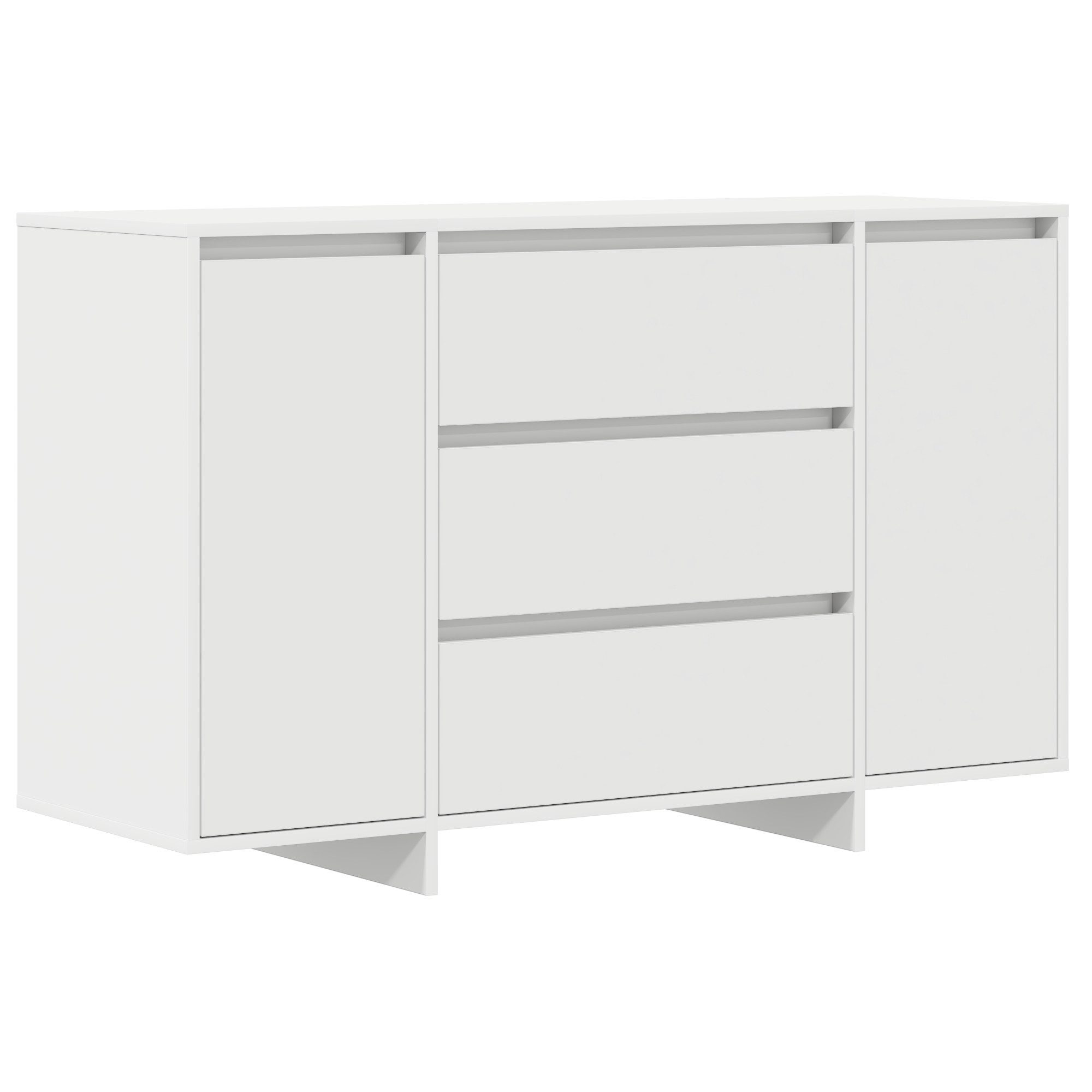 vidaXL Sideboard Sideboard mit Schubladen Weiß 120 x 41 x 75 cm Holzwerksto günstig online kaufen