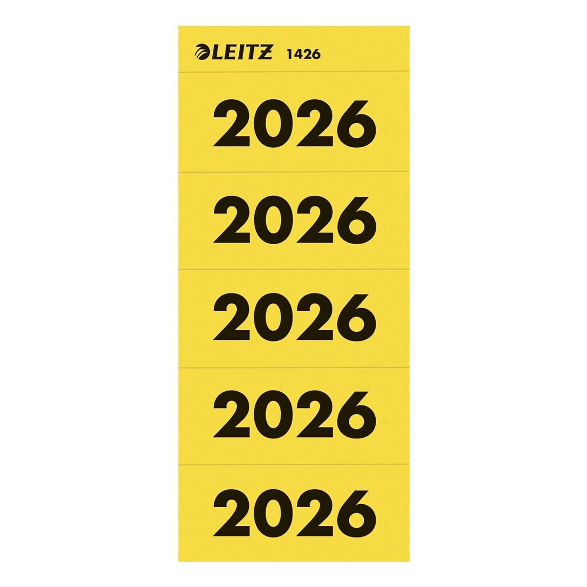 LEITZ Etiketten Jahreszahlen 2025, 100er-Pack, selbstklebend