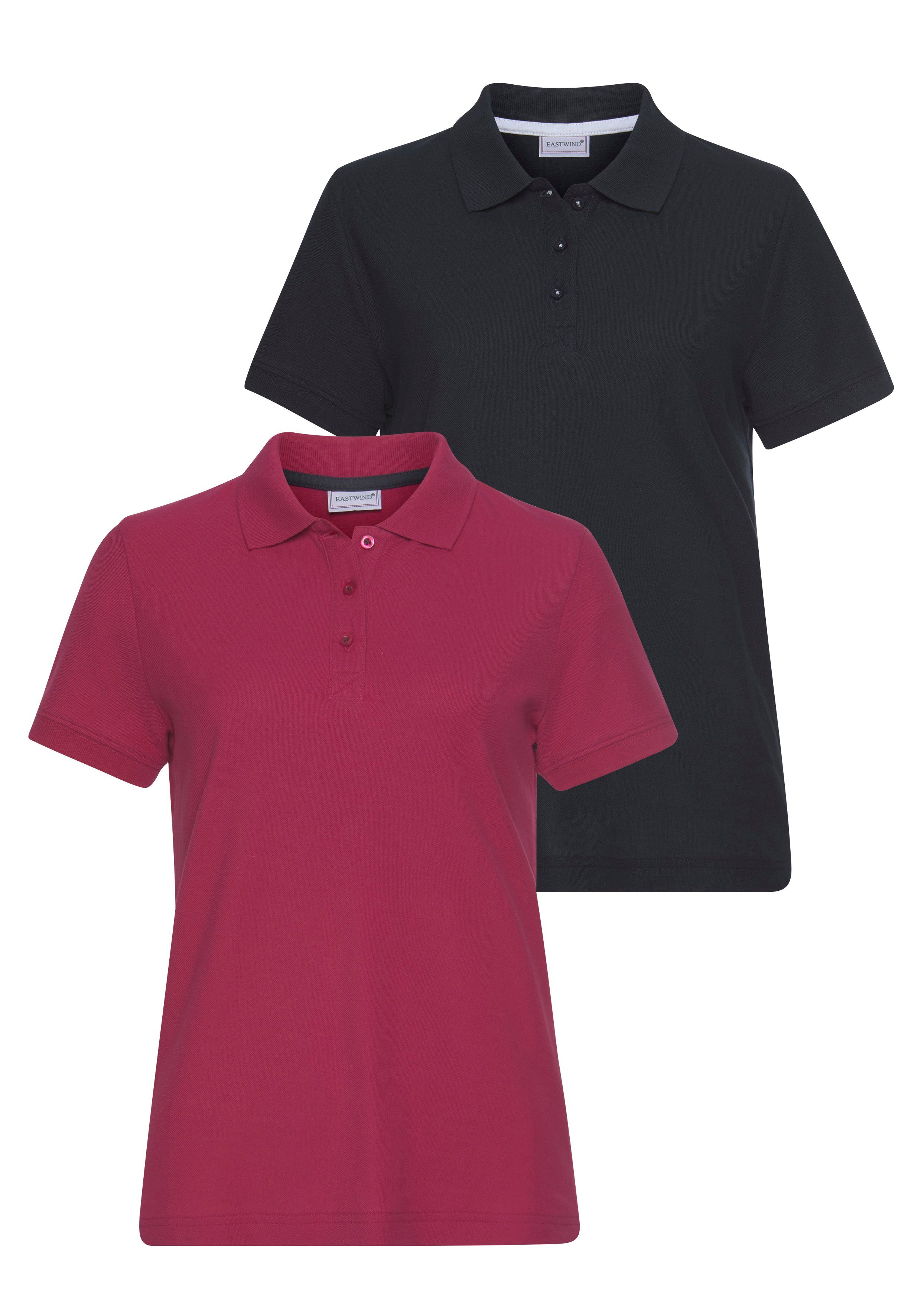 Eastwind Poloshirt (Packung, 2-tlg., 2er-Pack) Kurzarm, figurumschmeichelnd günstig online kaufen