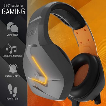 Orzly ‎RXH-20 Gaming-Headset (Eindringliches Gaming-Erlebnis, Mit Kabel, Stadia Stereo-Sound with mit Geräuschunterdrückung Microphone)