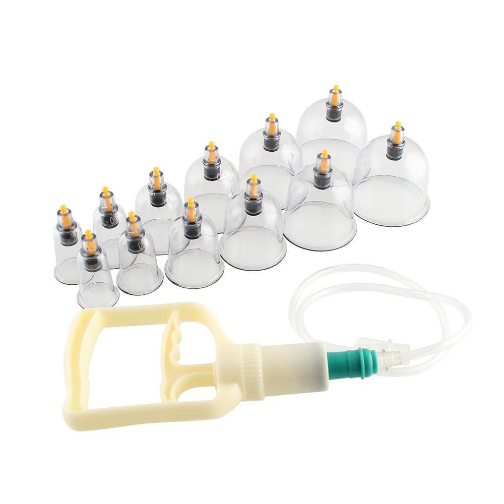 Hoopomania Massagegerät Hoopomania Schröpfen Set 12-teilig mit Schröpfgläser