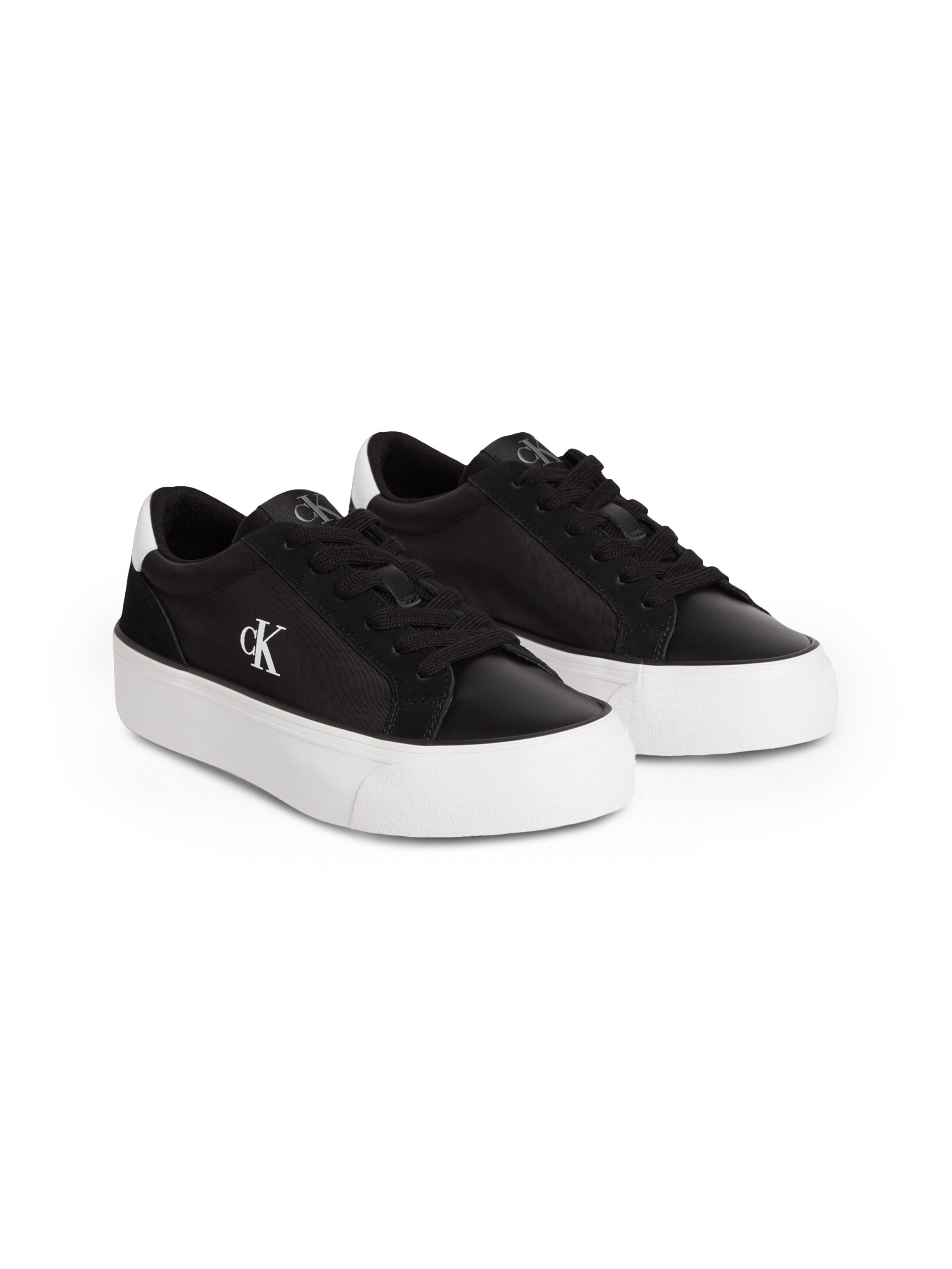 Calvin Klein Jeans VULC FLATFORM MG NYLON MIX Plateausneaker Schnürschuh, H günstig online kaufen