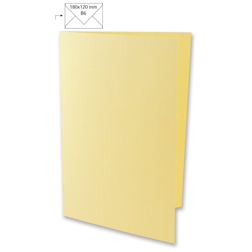 Rayher Bastelkartonpapier Karte B6 HD uni beige 220g/qm 5x
