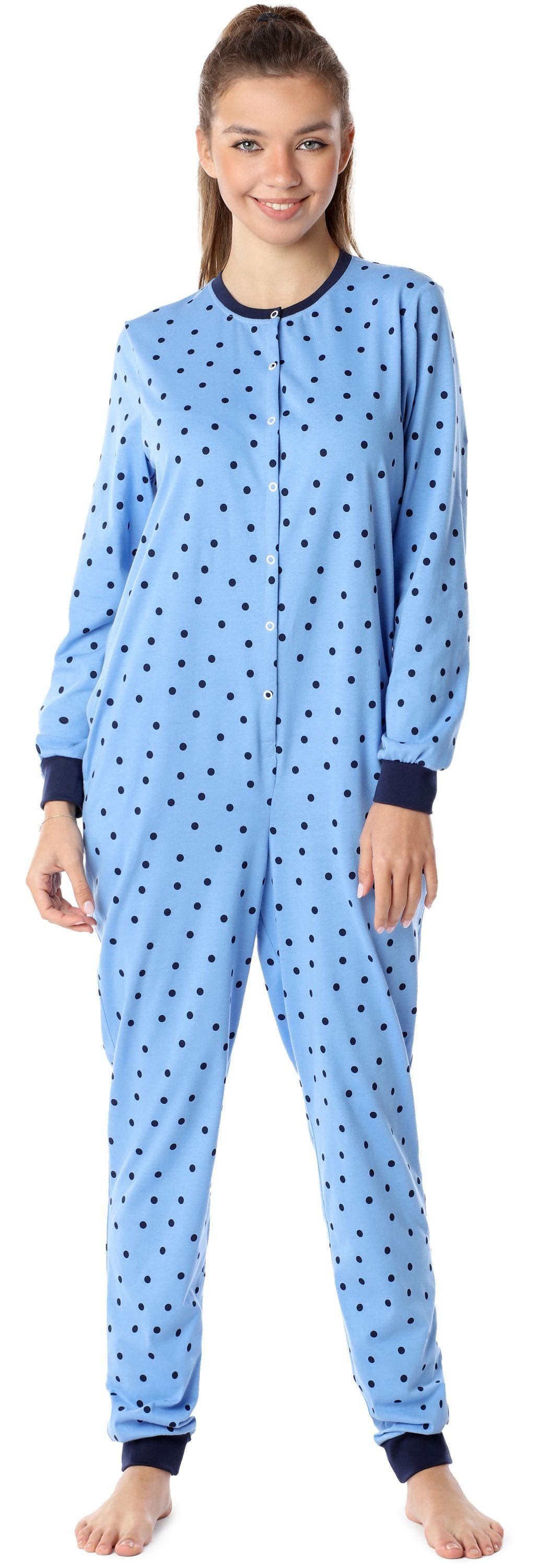 Merry Style Schlafanzug Mädchen Jugend Schlafanzug Schlafoverall MS10-335 Blaue/Punkte