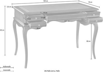 Home affaire Schreibtisch Tische Damigella, Breite 120 cm