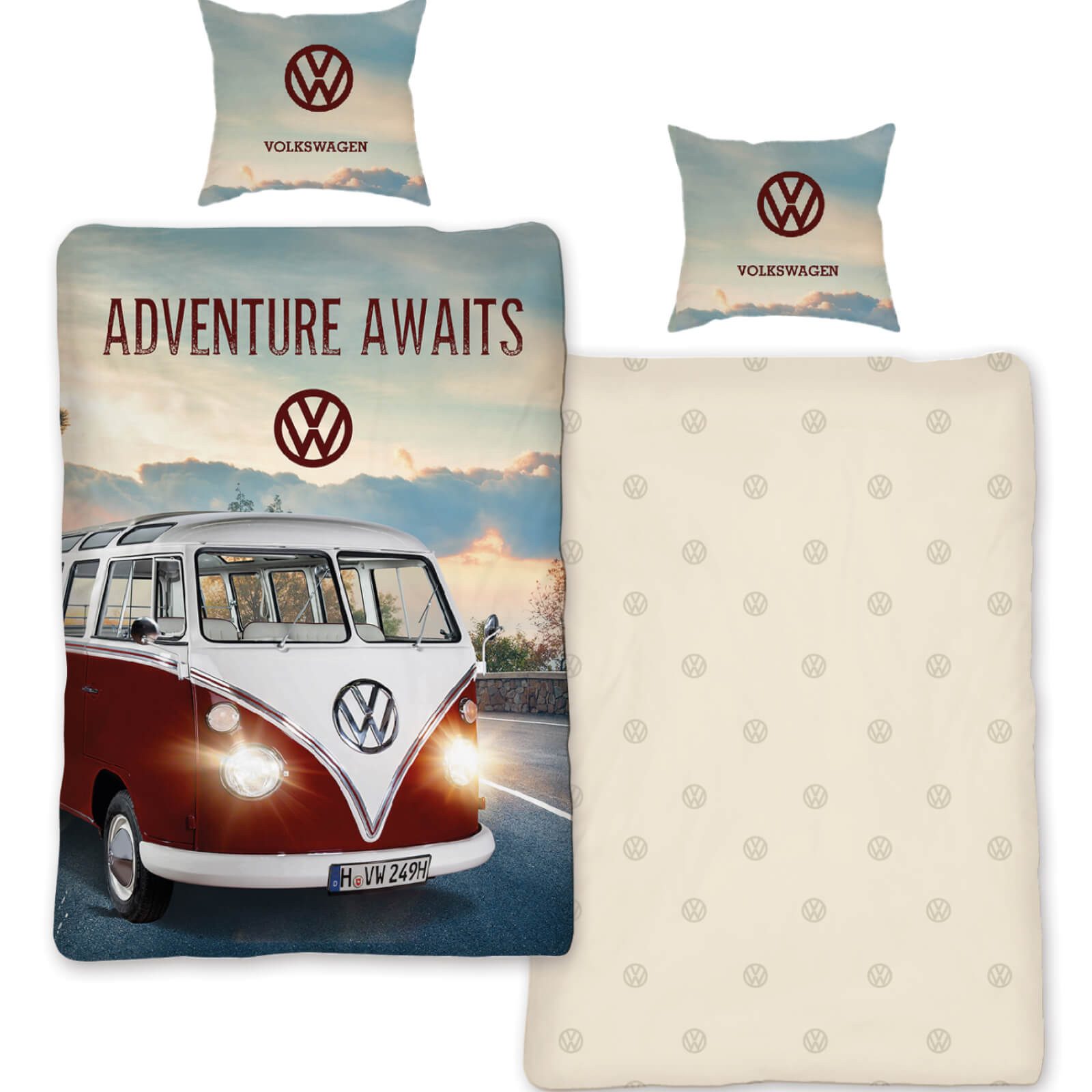 SkyBrands Bettwäsche VW Bulli T1 On Tour, Renforcé, 2 teilig, Camper, Van-L günstig online kaufen