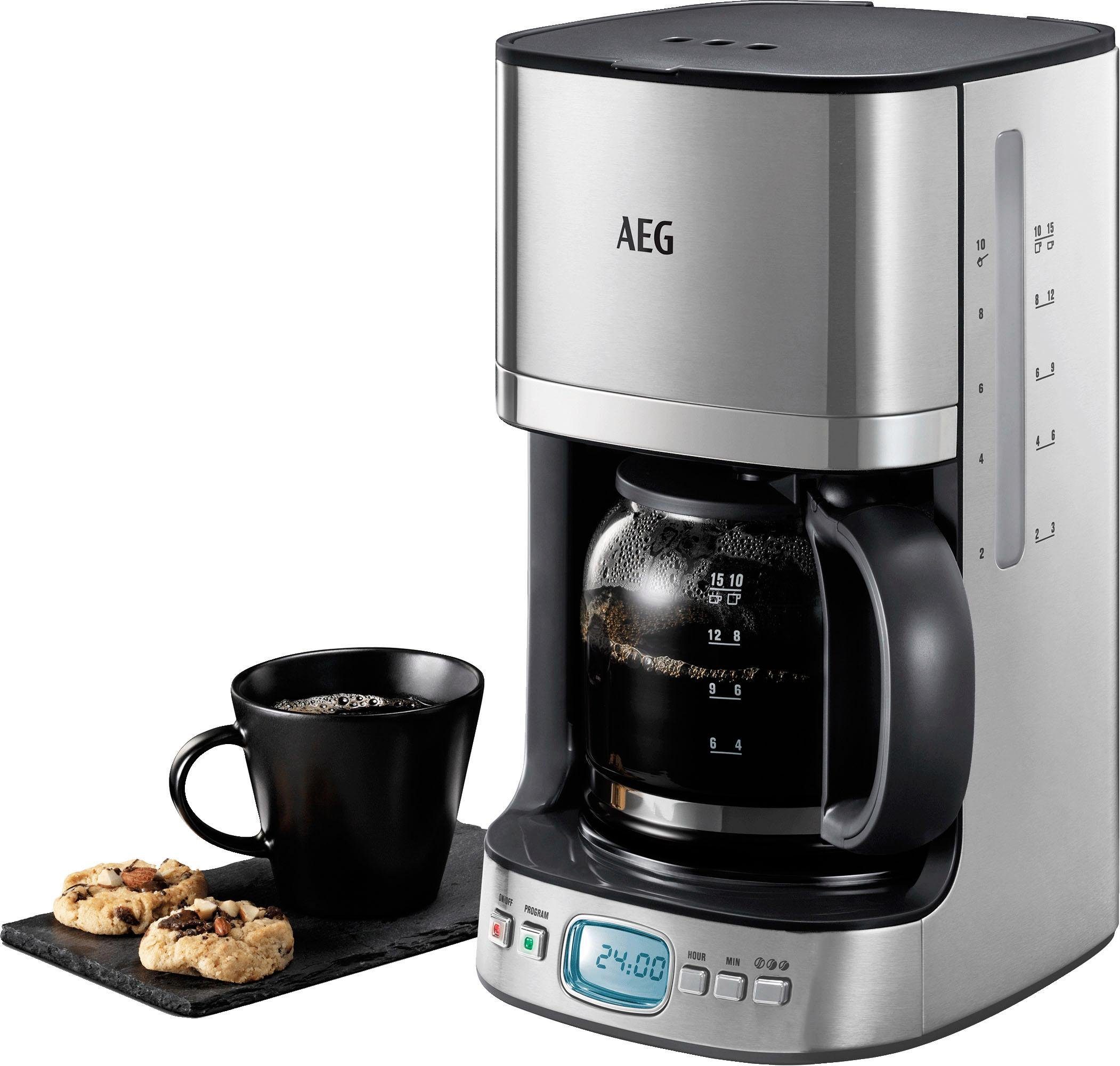 AEG Filterkaffeemaschine KF 7600 PremiumLine, 1,25l Kaffeekanne