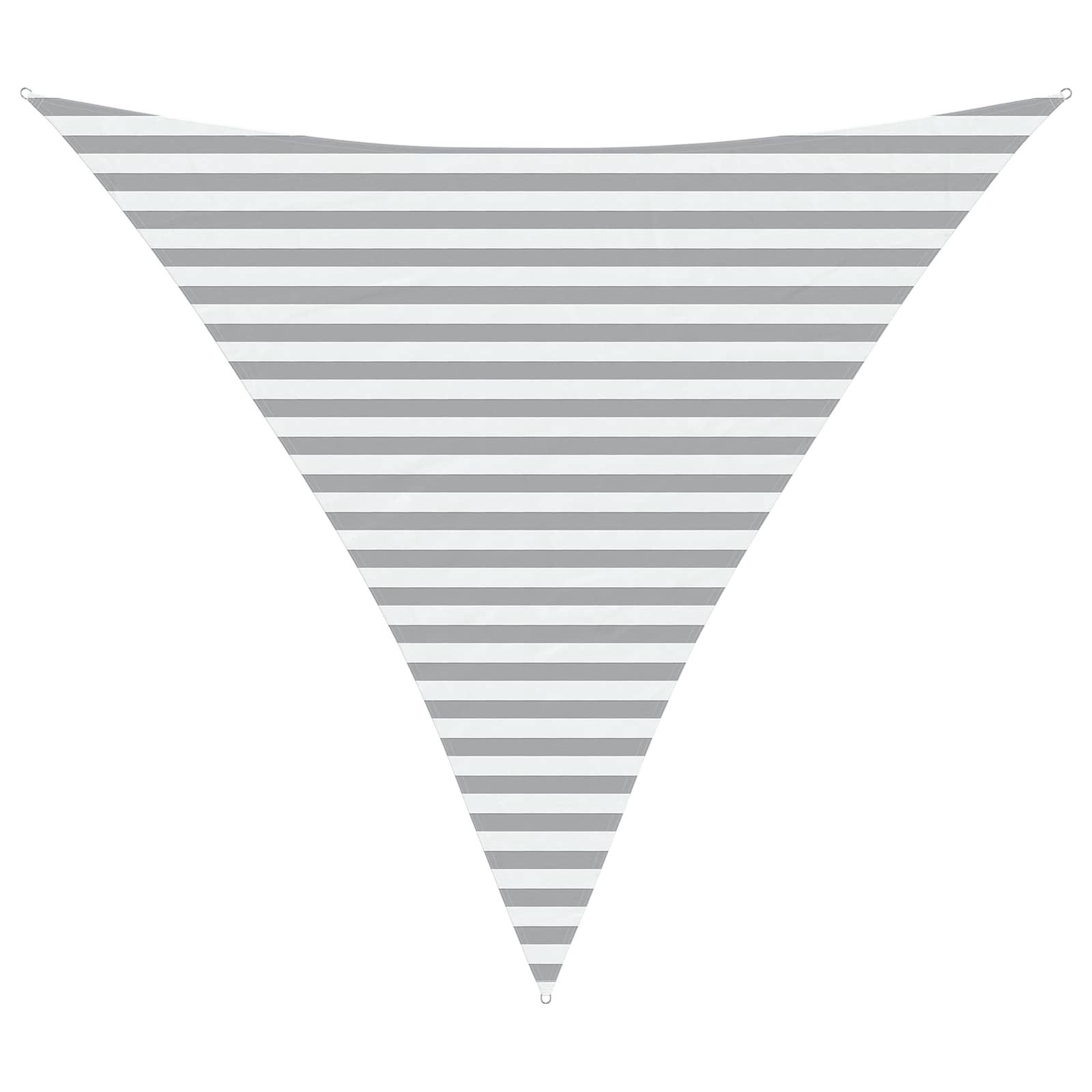 Sonnensegel Sonnensegel Hellgrau und Weiß 3,6 x 3,6 x 3,6 m