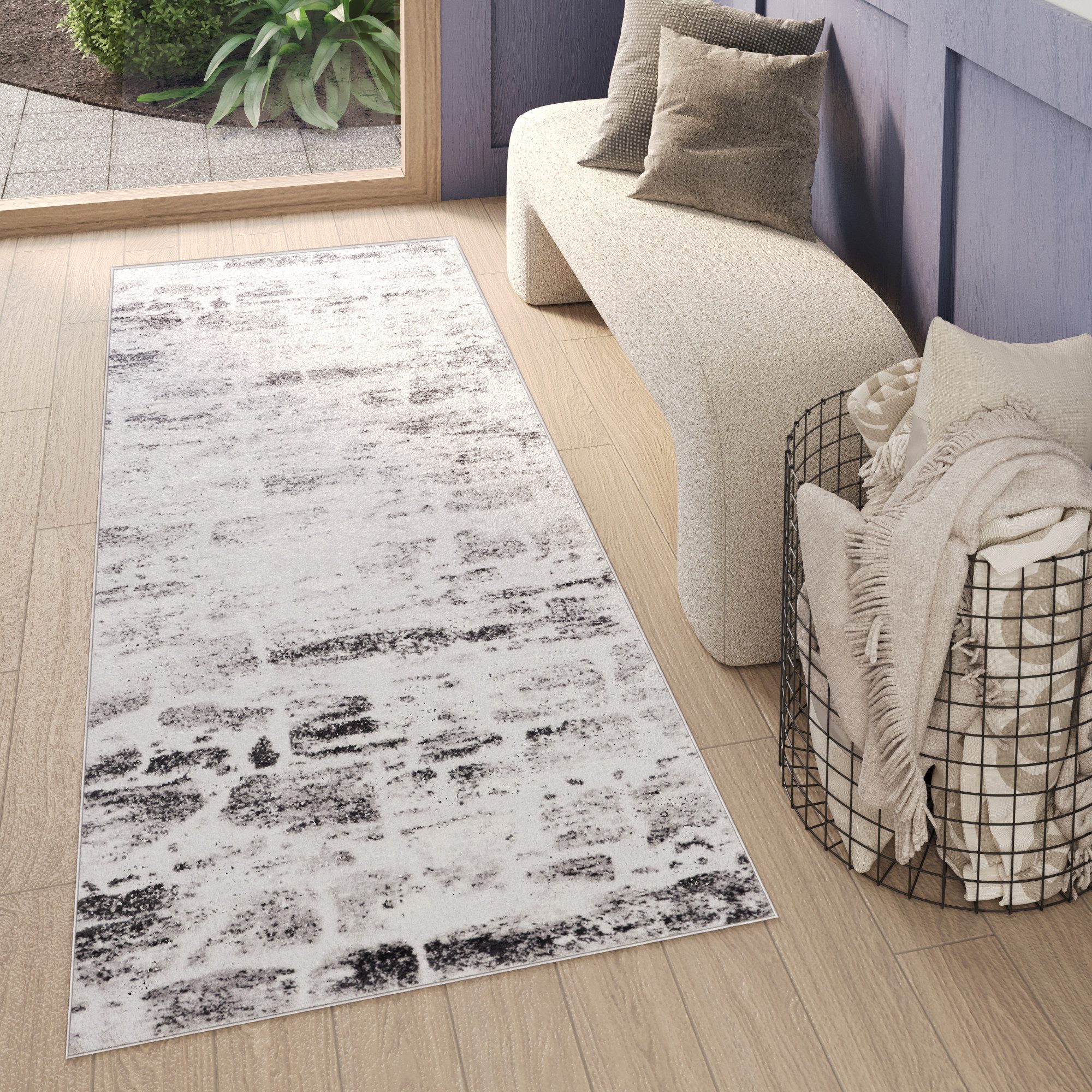 Tapiso Läufer SKY, rechteckig, Höhe: 12 mm, Wohnzimmer, Schlafzimmer, modern Design