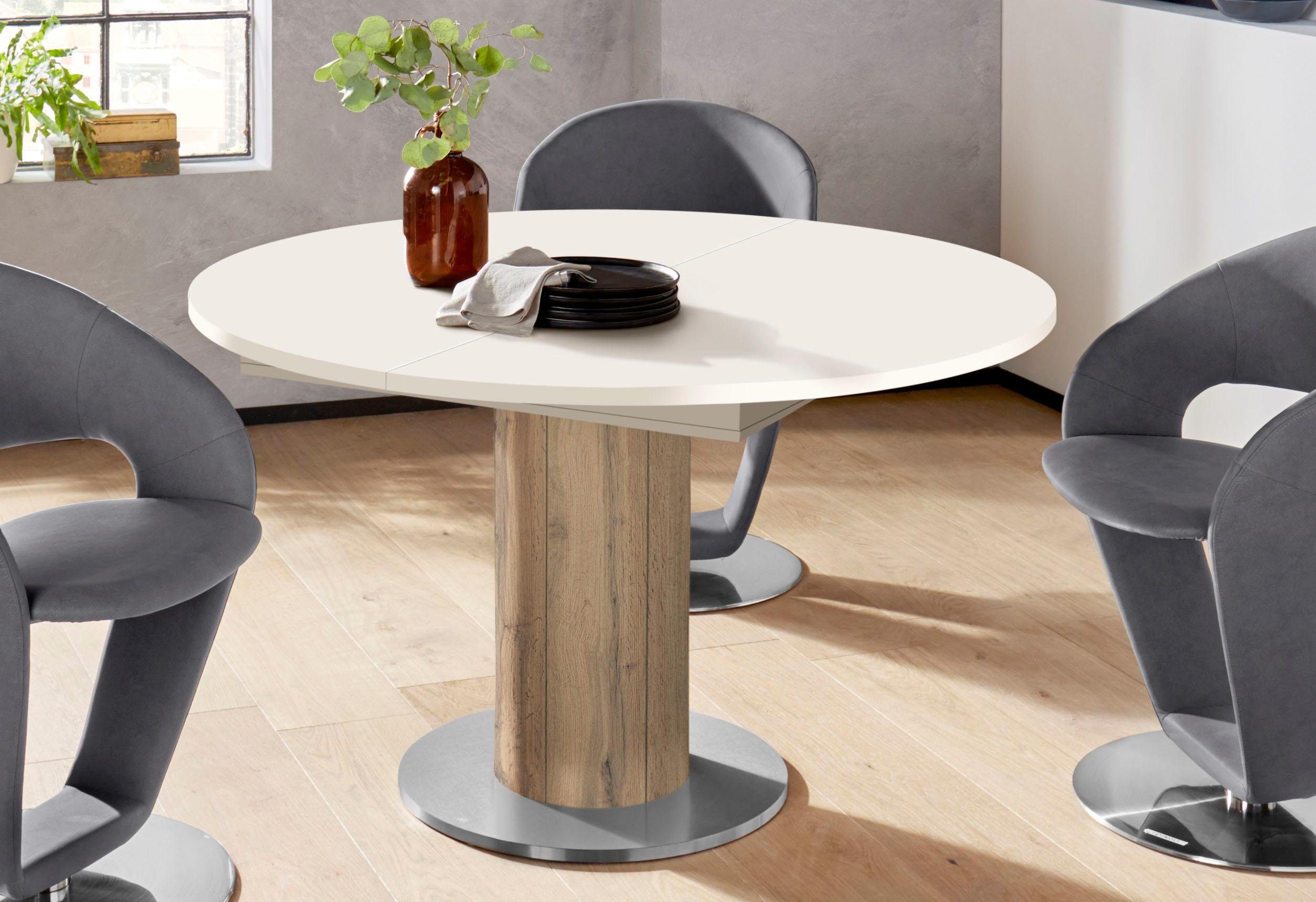 Esstisch, rund, Untergestell Säule, 3 cm starke Tischplatte online kaufen |  OTTO