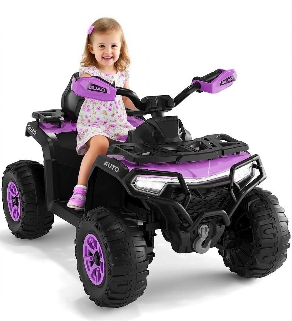 GarveeMore Elektro-Kinderauto 12V Kinder Elektro-Quad ab 3 Jahren mit Doppelmotor & Fernbedienung