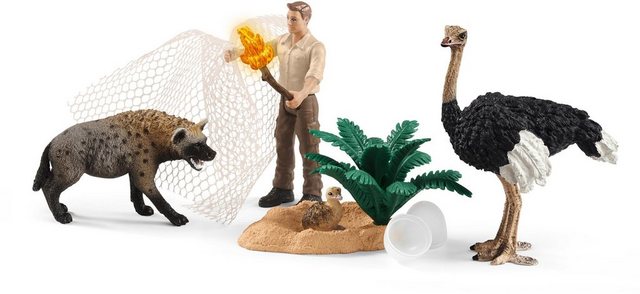 Image of Schleich® Spielfigur »Wild Life, Angriff der Hyäne (42504)«, (Set)