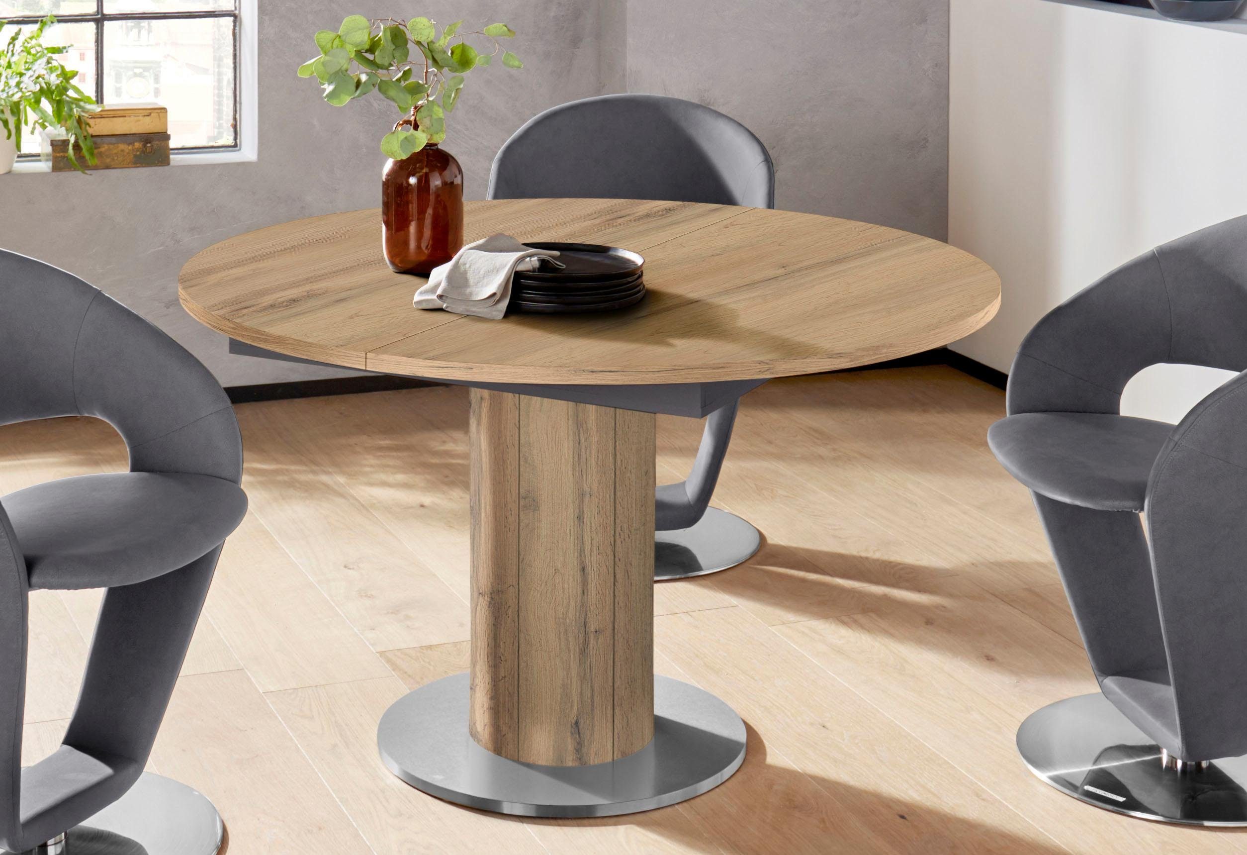 Esstisch, rund, Untergestell Säule, 3 cm starke Tischplatte online kaufen |  OTTO