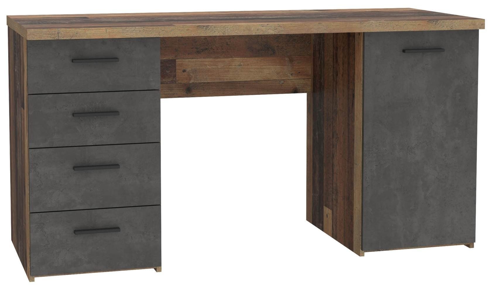 Zögern Sie nicht, zu bestellen Forte Möbel Schreibtisch Schreibtisch Old von Beton Wood Forte / Vintage Optik: NETBOB