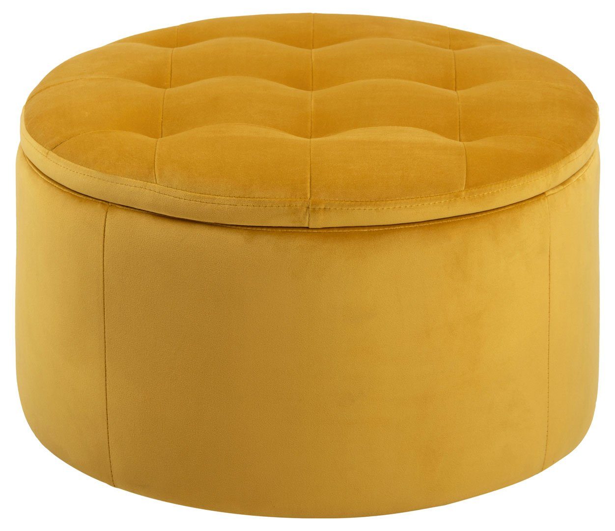 ebuy24 Pouf »Retina Pouf mit Stauraum gelb.«