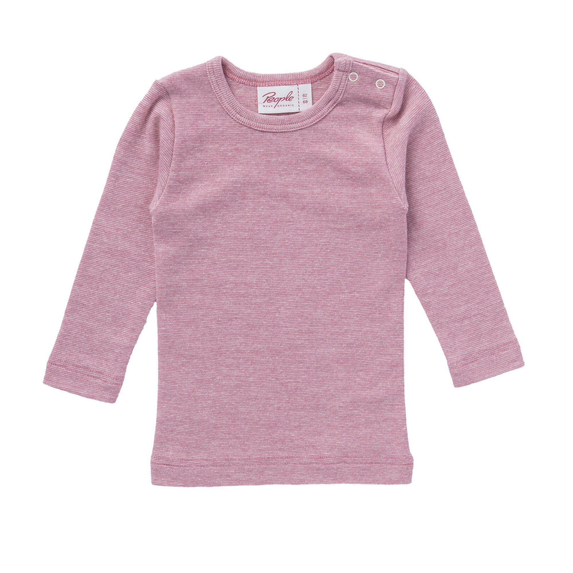 People Wear Organic Langarmshirt aus Baumwolle, Wolle und Seide, Baby Langarmshirt Bio Baumwolle, Bio Wolle