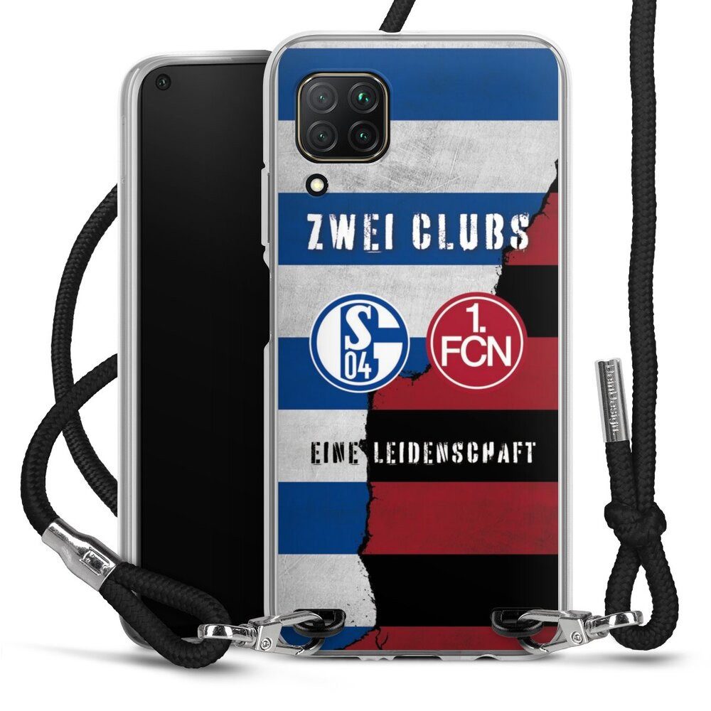 DeinDesign Handyhülle FC Schalke 04 1. FC Nürnberg Freundschaft, Huawei P40 Lite Handykette Hülle mit Band Case zum Umhängen