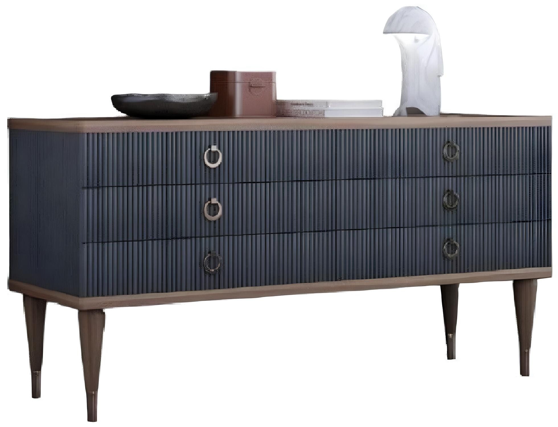 Xlmoebel Schubkastenkommode Designer Schubladenkommode aus natürlichem Walnusswood (1 St., Kommode), Hergestellt in Europa