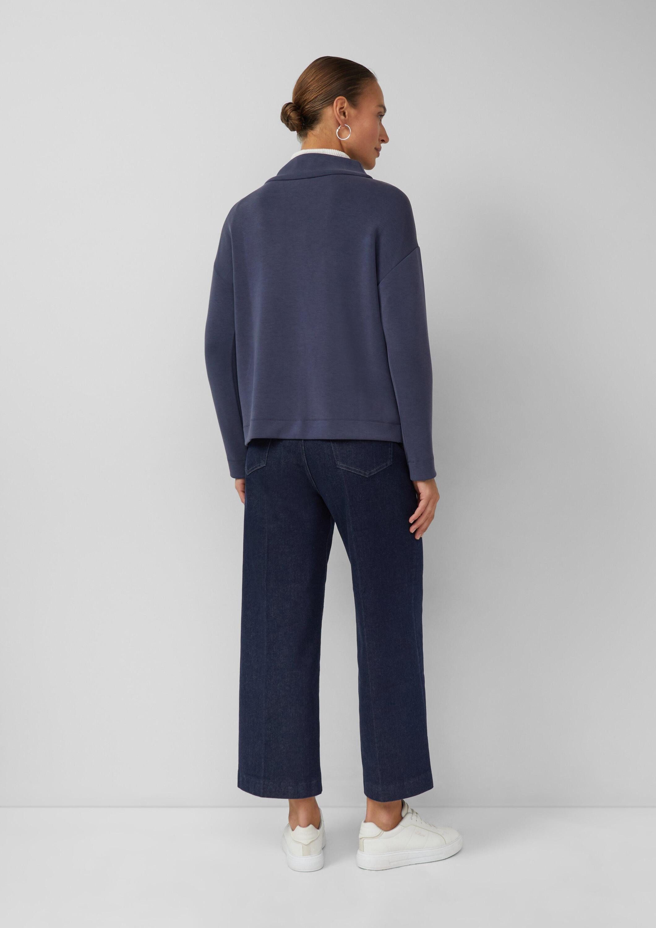 s.Oliver Sweatshirt Sweatshirt Langarm-Sweatshirt aus Modalmix im Relaxed Fit mit Stehkragen