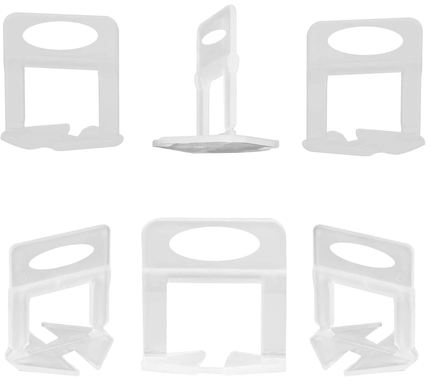 BlingBin Abstandshalter 1000 Stück Nivellierzuglaschen für Fliesen, Fugenbreite 1,5 / 2 mm (1000er Set, 1000-St., Fliesenabstand: 1.5 mm, Fliesenstärke: 3 mm bis 15 mm) passend für Fliesenhöhen von 3 – 15 mm zur gleichmäßigen Verlegung