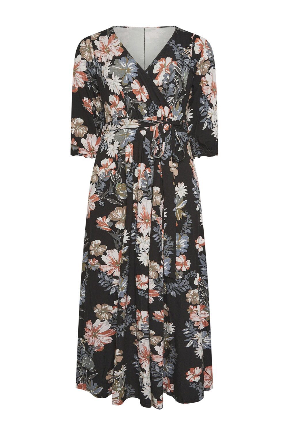 Shape of You Maxikleid Große Größen Blumen Maxikleid