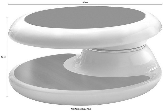SalesFever Couchtisch, Tischplatte um 360° drehbar  - Onlineshop Otto