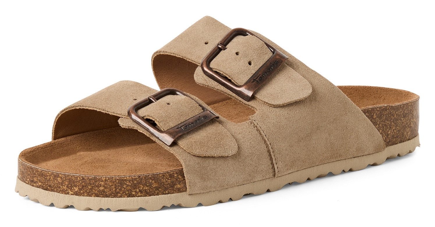 Tamaris Pantolette Hausschuh, Schlappen mit zwei verstellbaren Schnallen